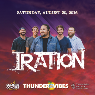 Iration's tweet photo. Sacramento! Thunder Vibes ahead at @Thunder_Valley on August 20th, 2016. More details to follow. Stay tuned! https://t.co/XW6NMQsVRy