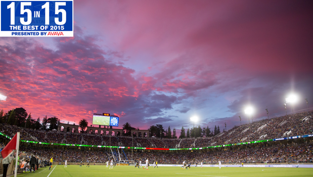 SJEarthquakes's tweet photo. #15in15, presented by @Avaya | Goals ➡️ Sunsets ➡️ #BeatLA: https://t.co/MaCYouZvDM #Quakes74 https://t.co/E0zl0t9JxB