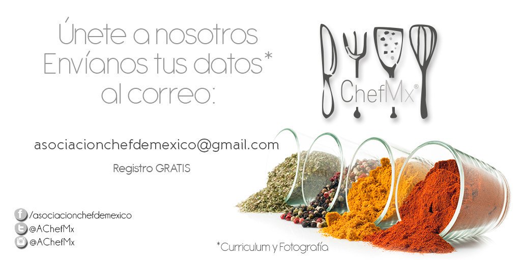 Mony_VD's tweet photo. #AntesDeQueSeAcabe2015 unete a esta gran red,manda tus datos y se parte de #achefmx #asociacionchefdemexico ! https://t.co/AwsGKkr8z4