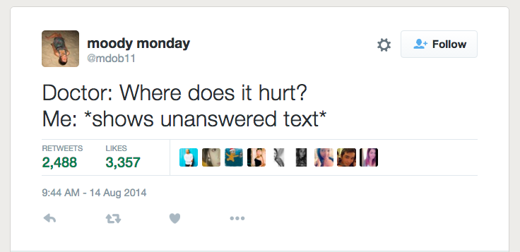 BuzzFeed's tweet photo. 23 tweets that are real as hell for emotional people https://t.co/FTCHJzEFxU https://t.co/oCvAeDqbYL