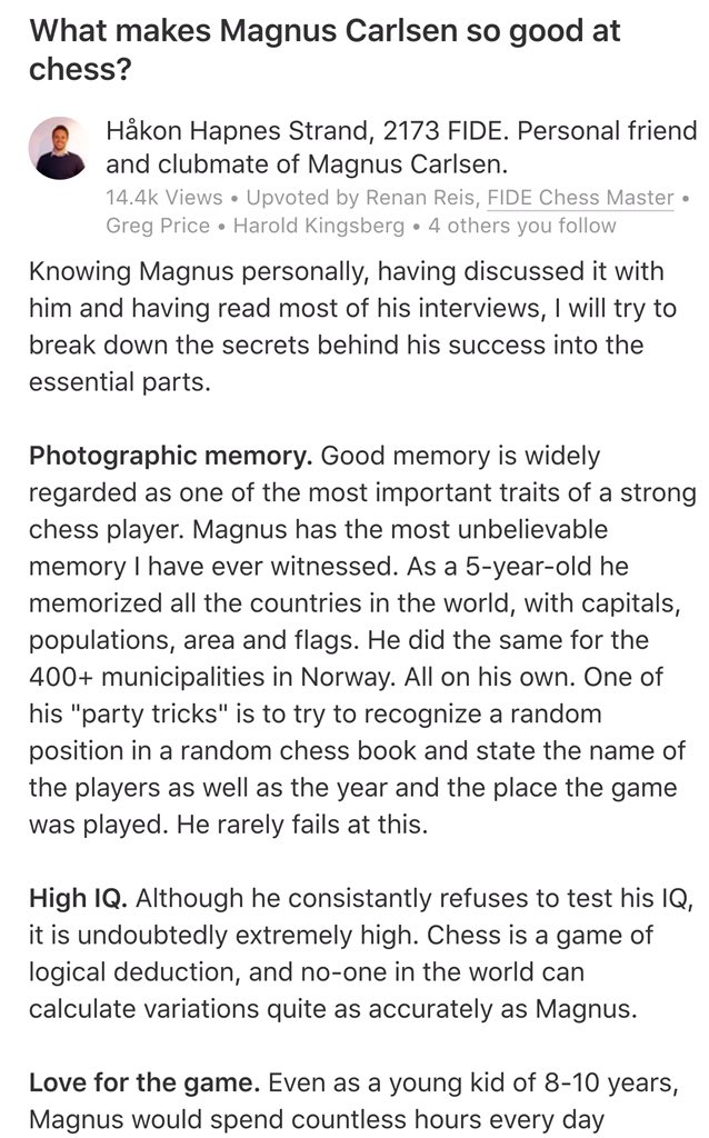 WHAT IS MAGNUS CARLSEN IQ?