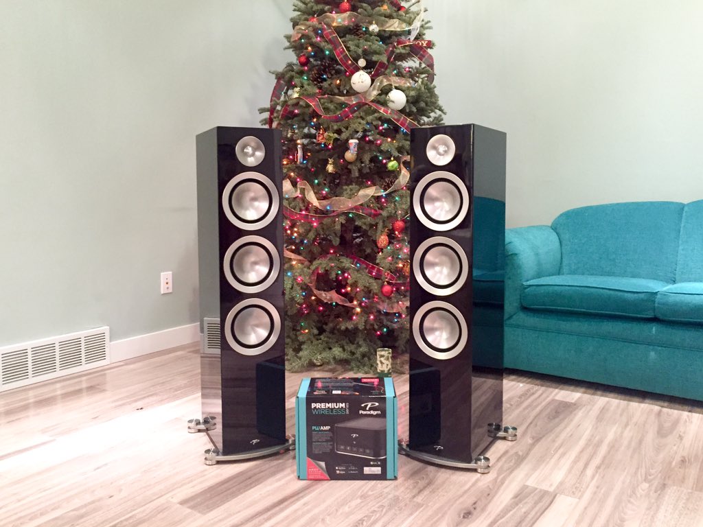 Smart_Home_Bros's tweet photo. Santa's helpers delivered #Paradigm Prestige speakers, and a PWAMP with #PlayFi! https://t.co/JYCQD9o2bV