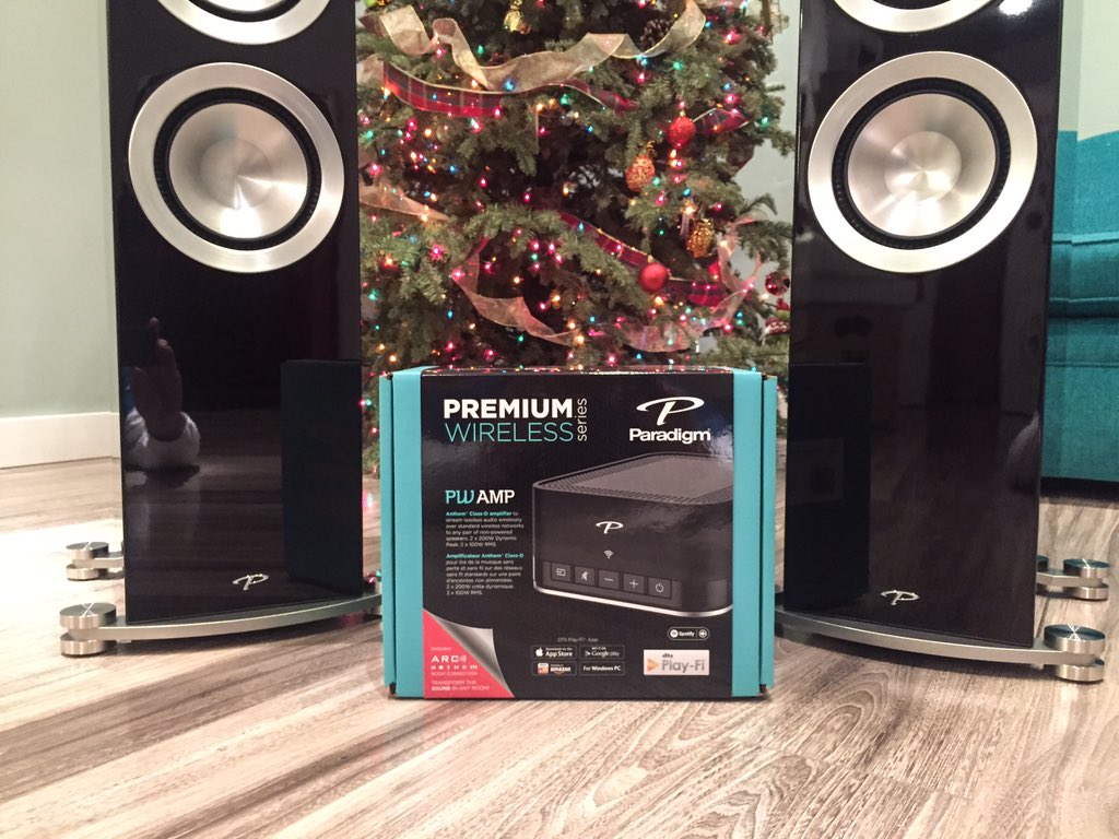 Smart_Home_Bros's tweet photo. Santa's helpers delivered #Paradigm Prestige speakers, and a PWAMP with #PlayFi! https://t.co/JYCQD9o2bV