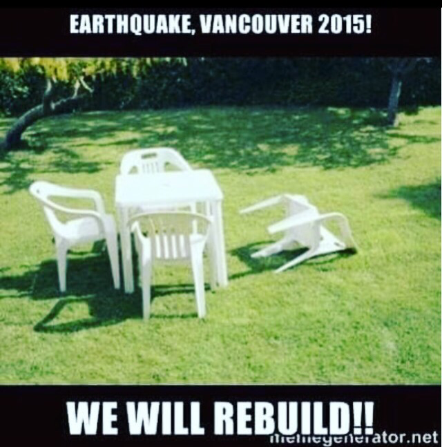 This gave me a good chuckle #earthquake #vancouver