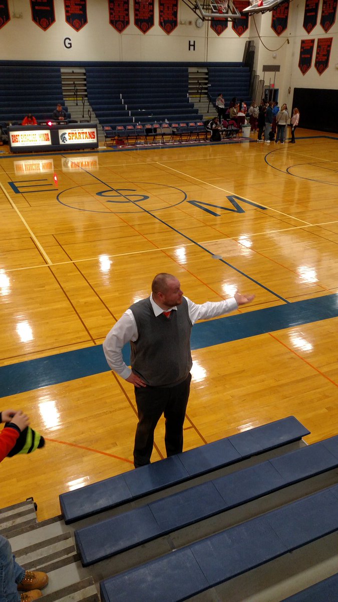 Duane3846's tweet photo. Big Congrats to Coach Carr, @neal_carr his first win!! Congrats to the ESM Lady Spartans, 1st win of the season. https://t.co/0p5GVB3HoN
