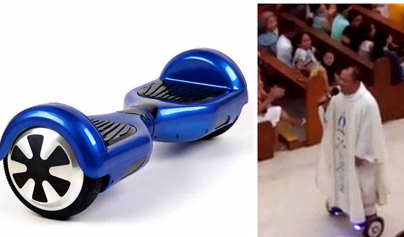 radiomitre's tweet photo. Un sacerdote filipino brindó misa en hoverboard. https://t.co/TiJswUjn2k https://t.co/BBq7HNmSCr