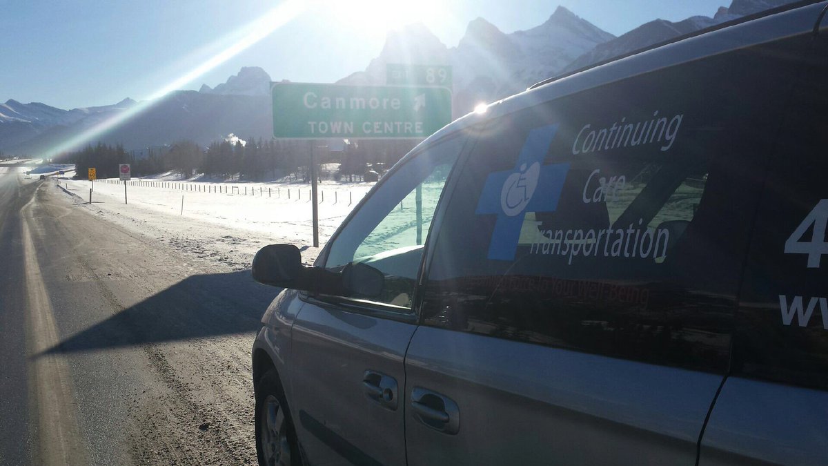 ContCareTransp's tweet image. Beautiful day for a ride to Canmore! #regainyourmobility