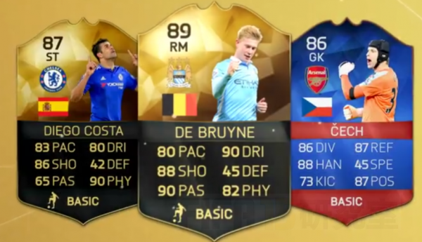 Fifa研究室 Fifa16 Ut Totw 16 Rbチェフ Rmデ ブライネ ジエゴ コスタ T Co Hdpjovvgwz Fifa16 T Co Biwrosjdau