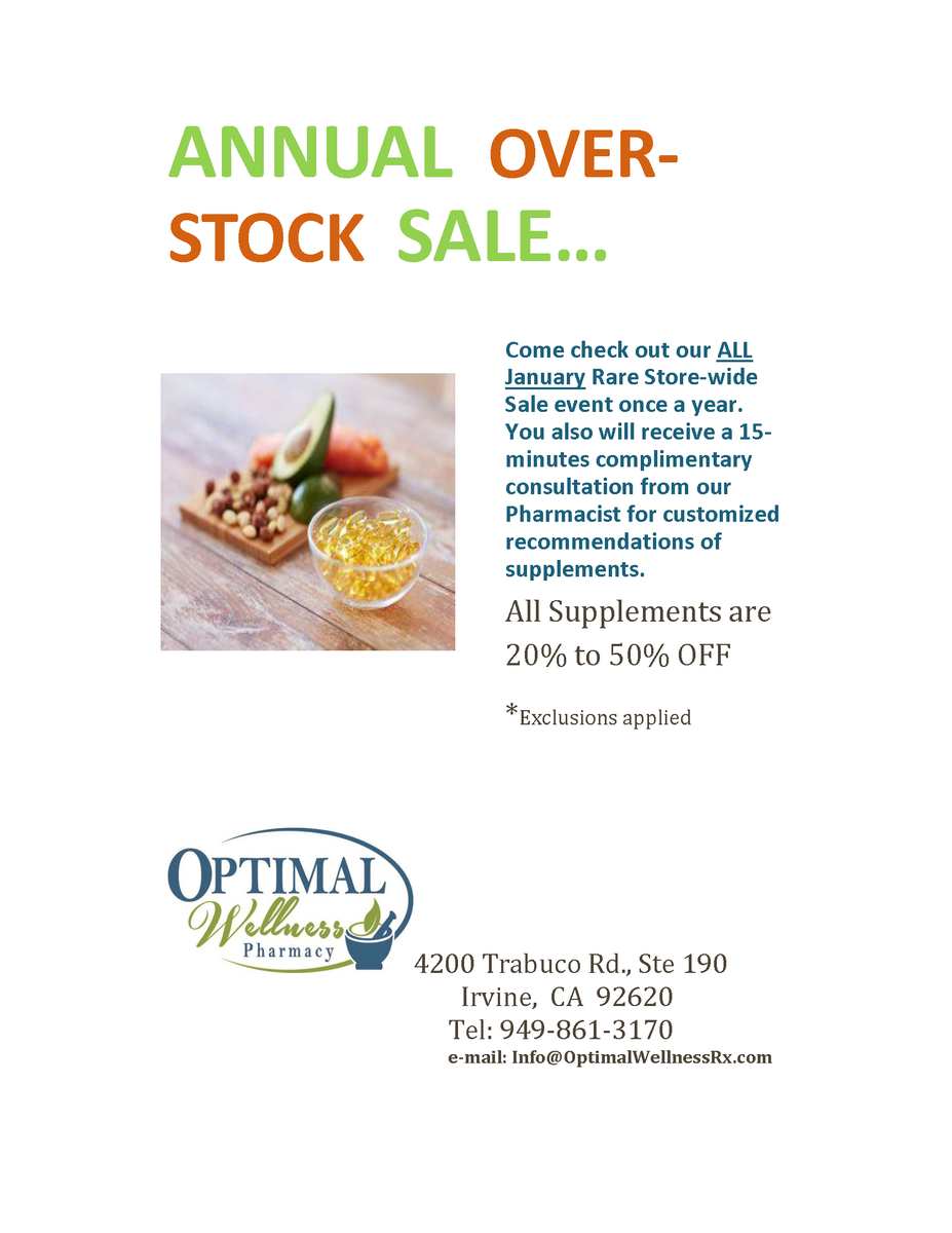 IrvinePharmacy's tweet photo. Come and get 20-50% OFF at at annual store-wide sale PLUS a free 15-minute consultation with Dr. Diep-Kwei. https://t.co/H8AeenjSzS