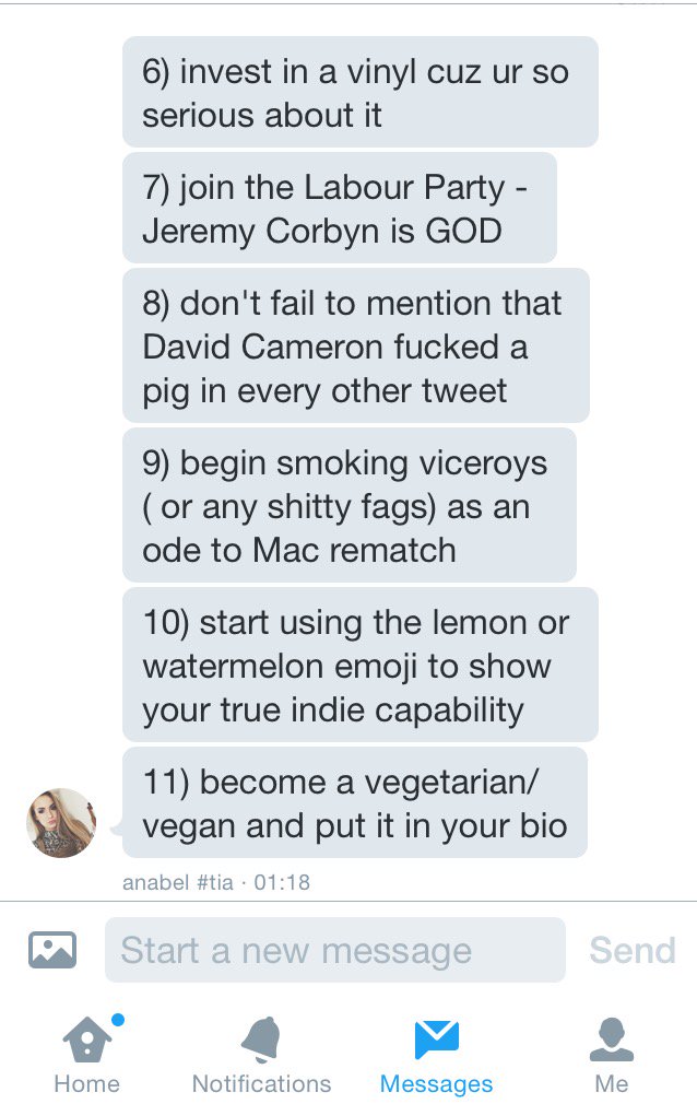 HebeEllie's tweet photo. "how to be indie" by @anabel_oreilly https://t.co/Js6Pfp68dU