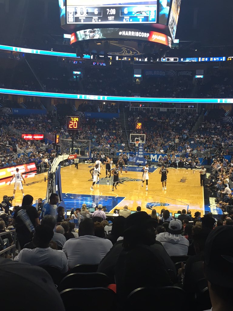 JayGuarantano's tweet image. Orlando Magic game 😌