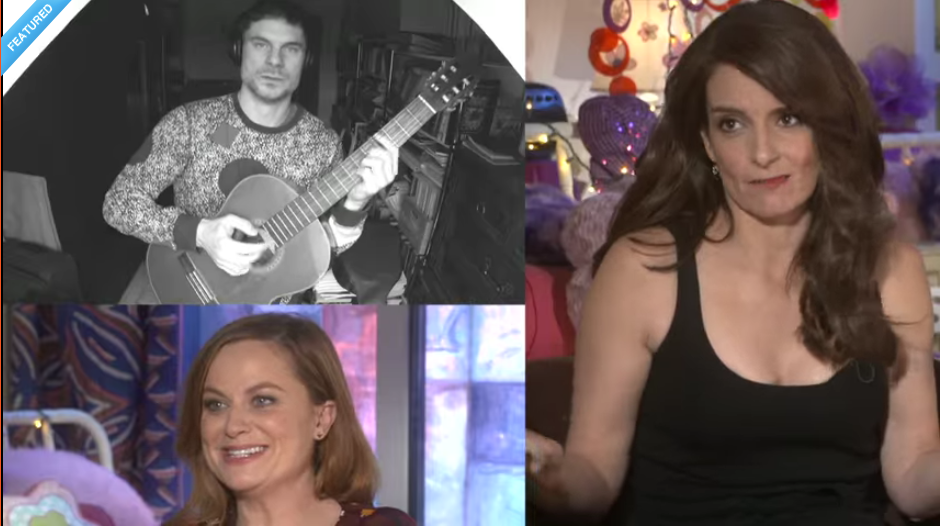 Watch <a href="/SistersMovie/">#SistersMovie</a> stars #AmyPoehler &amp; #TinaFey make a hot track with <a href="/flula/">Flula Borg</a> dne.by/sisters