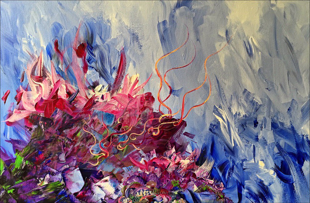 irelandarthouse's tweet photo. RT fleurevaslet Underwater. #art #painting #fleurevaslet #underwater #acrylic #coral #zen #calm #floral #abstract … https://t.co/gLtf9NYbj4