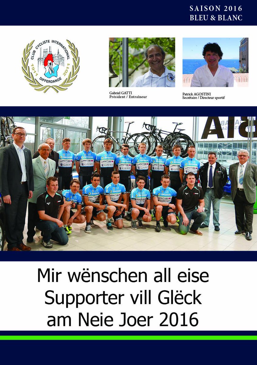 CCI_Differdange's tweet photo. #cycling 
BONNE ANNEE 2016 https://t.co/nTchJaypbi