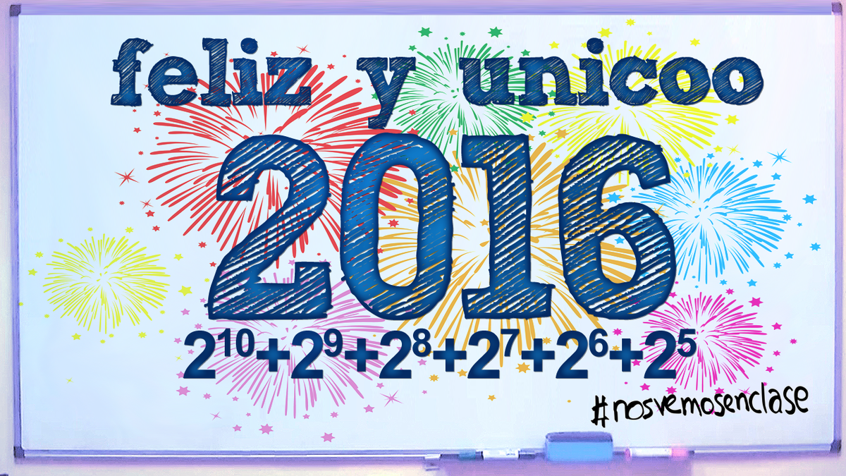 unicoos's tweet photo. #Feliz2016 Que no os falte un sueño por el que luchar, algo que aprender, un lugar donde ir y alguien a quien amar 🎉 https://t.co/tDpZHKzOi3