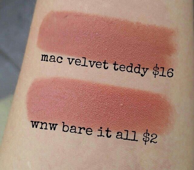 on X: instead of mac velvet teddy ($16) give wet n wild bare it