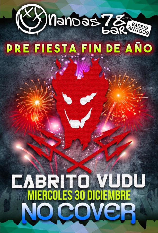 Hoy en el <a href="/nandas78bar/">Nandas78Bar</a> del barrio antiguo Monterrey la pre fiesta con <a href="/cabritovudu/">Cabrito Vudu</a>