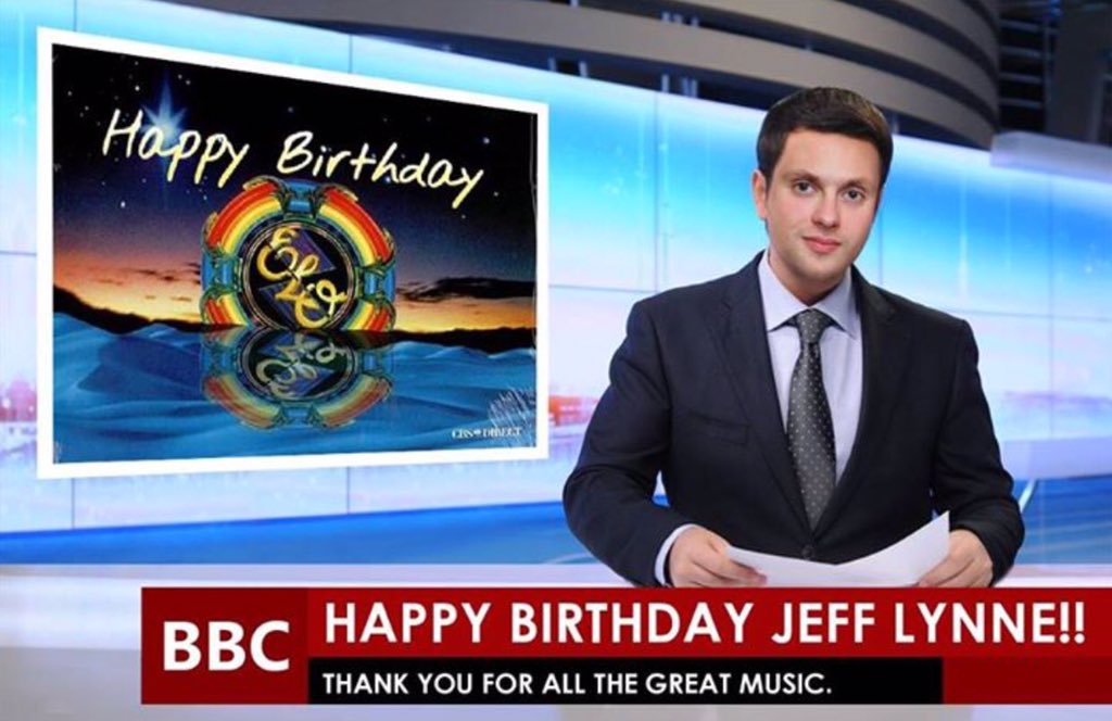 Courtesy of Gunnar Johansson on the Jeff Lynne\s ELO Facebook page. Happy Birthday Love the album. 