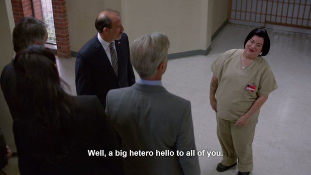 OUTtv's tweet photo. A #BigBoo hetero hello to all you you! #LWordWednesday https://t.co/74NVBDXYpx
