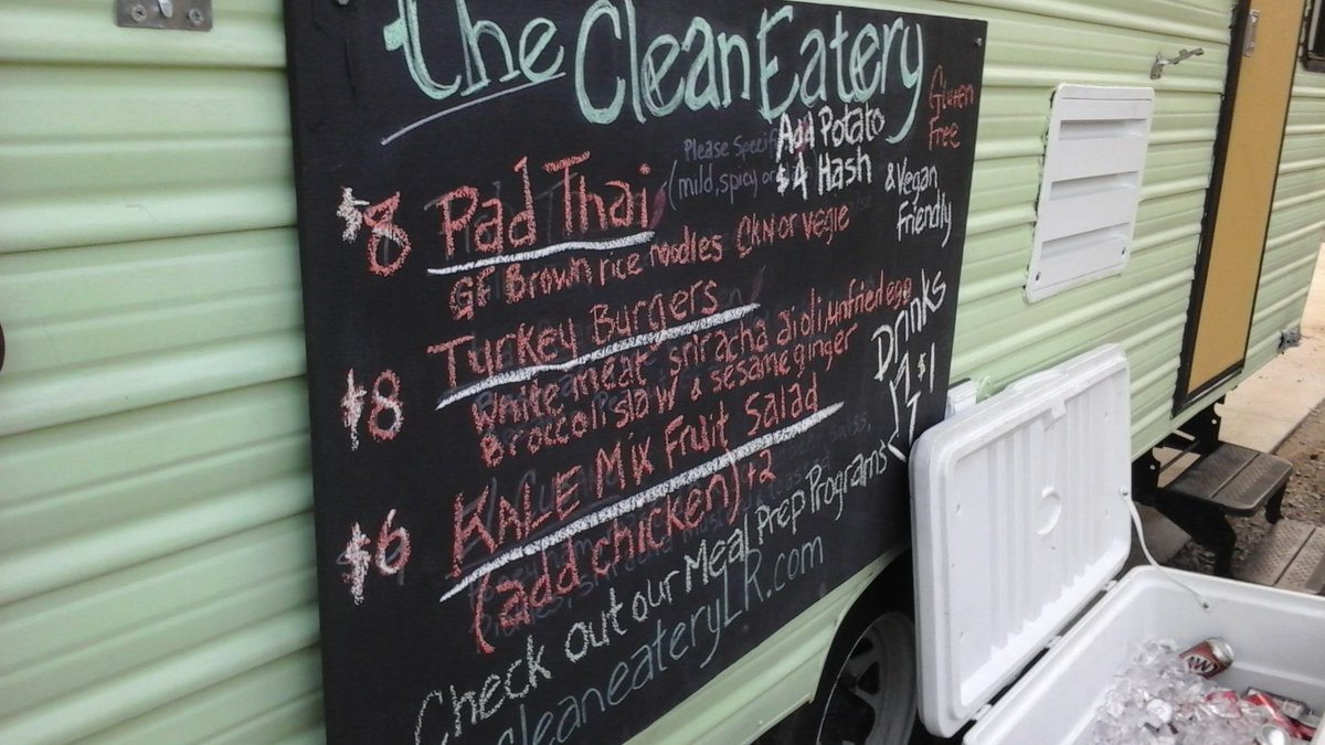 Here's the menu for <a href="/CleanEatery/">CleanEatery.LR</a> , they're out back now!