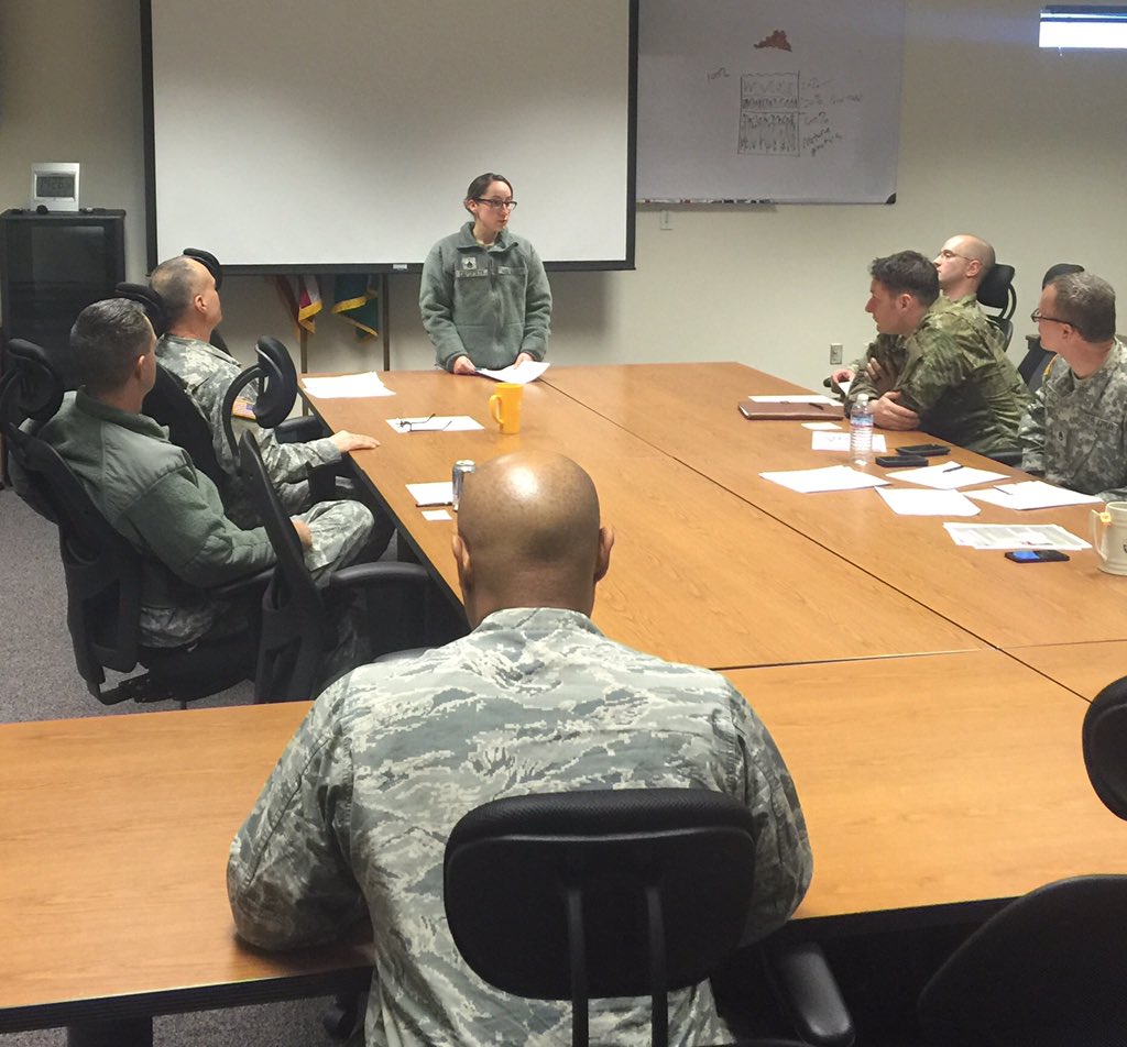 JSSWA's tweet photo. SSG Cardenas briefs the 10th CST over the Army's Sexual Harassment Assault Prevention Program #sharp #armysharp https://t.co/k3aLDHZlrx