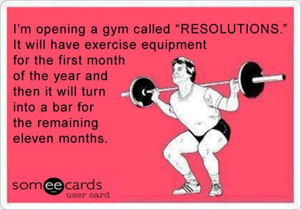 We will be closed on New Year's Day. You'll have to wait till the 2nd to start breaking those resolutions.
