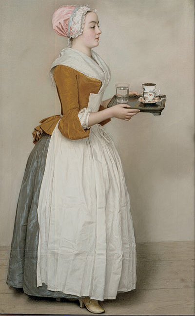 adams_tga's tweet photo. Must see #Liotard @royalacademy but also study of La Chocolatiere (@skd) at Orleans Gallery, Twickenham #Ionides https://t.co/1qdklFsq89