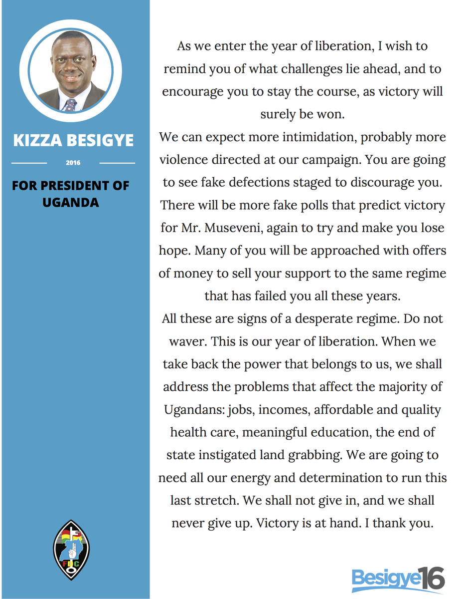 Kifefe Kizza-Besigye tweet media