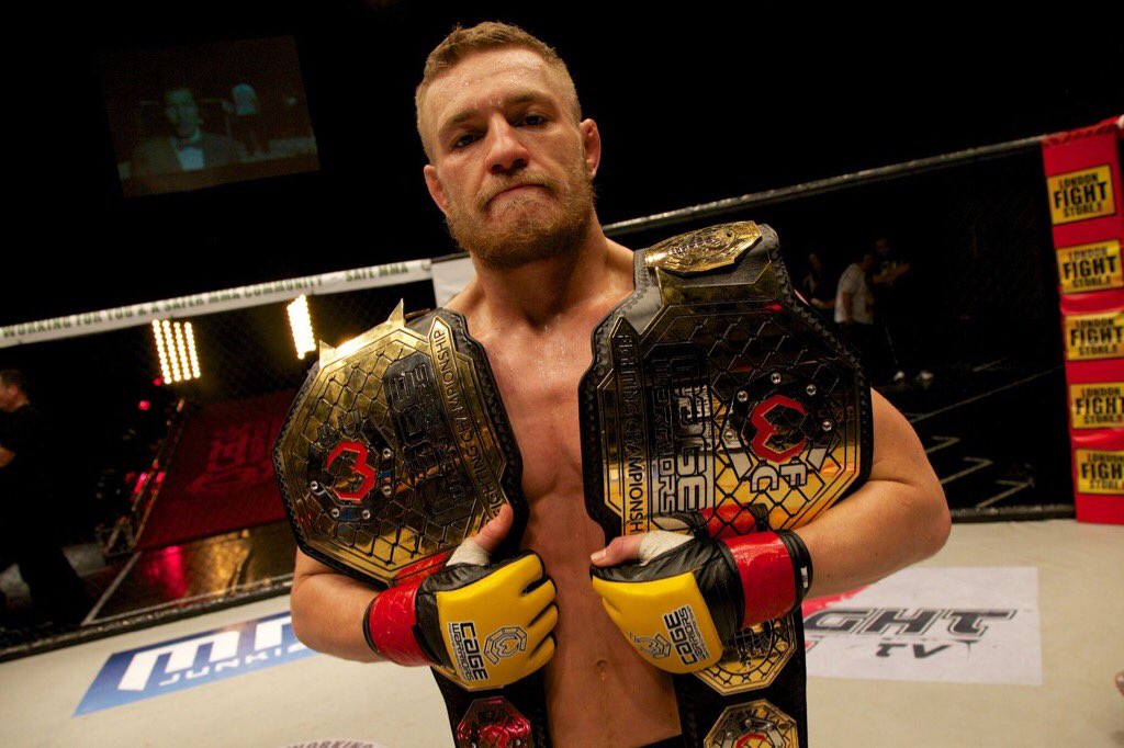 TheNotoriousMMA's tweet photo. 3 years ago today I made history by becoming a two-weight World Champion. I've been making history ever since. https://t.co/ln7Hk56TrC