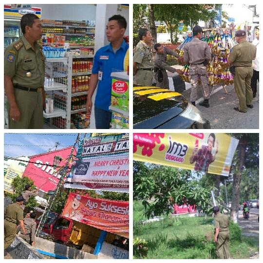 Cek kemungkinan penjualan terompet berlebel al qur'an di toko dan pengecer dan penertiban iklan ilegal.jgn lengah..