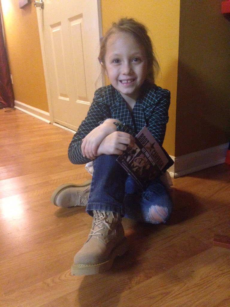 jimcberry's tweet photo. @BootCampaign @hbpizza    My kids love their new boots! #BootsOn https://t.co/RMwvuuPNgV