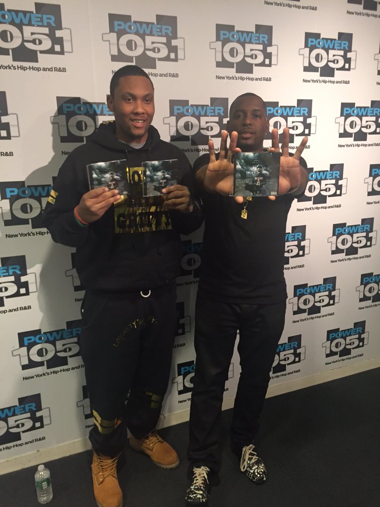 Power1051's tweet photo. @djself got #Santos straight from Philly in the building! Listening in for that freestyle! https://t.co/qjQFZXWn4x