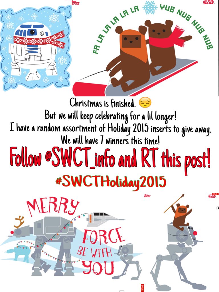 SWCT_info's tweet image. How about a giveaway #SWCT ? FOLLOW AND RT to win one of these. We will have 7 winners! #SWCTHoliday2015 (ends 1/1)