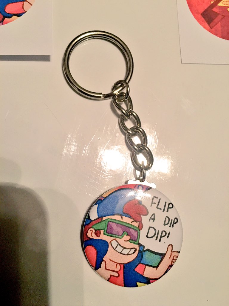 TheMysteryofGF's tweet photo. Rock the weirdpocalypse in style with this keychain featuring the freshest Dipper around https://t.co/gP35N7Bz10
