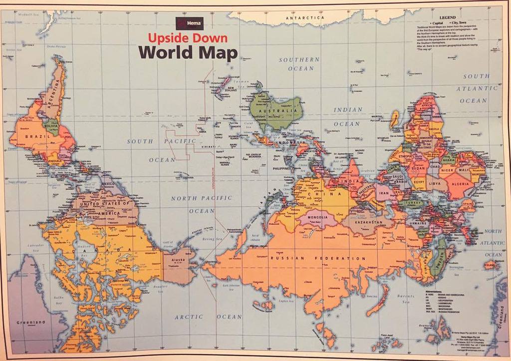 Yuria Map Worldmap Upsidedownmap Upsidedown Travel Australia World 世界地図 逆さま 南半球 世界 旅行 T Co Cii5v4y0ol T Co Egoanwrusx
