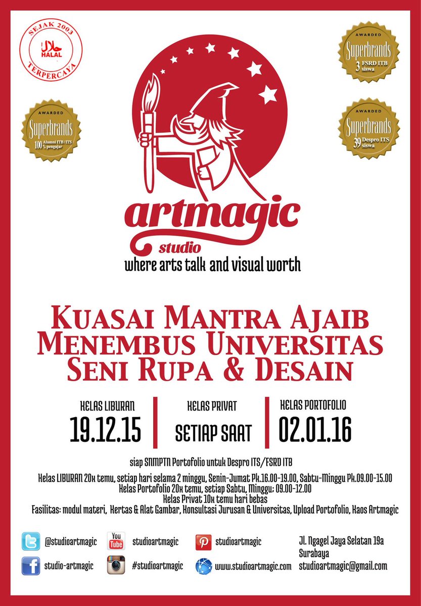 <a href="/MediaSmalane/">SMAN 5 Surabaya</a> Kuasai mantra ajaib tembus PTN desain dr jalur SNMPTN portofolio senirupa, ikut kls Porto start 2Jan