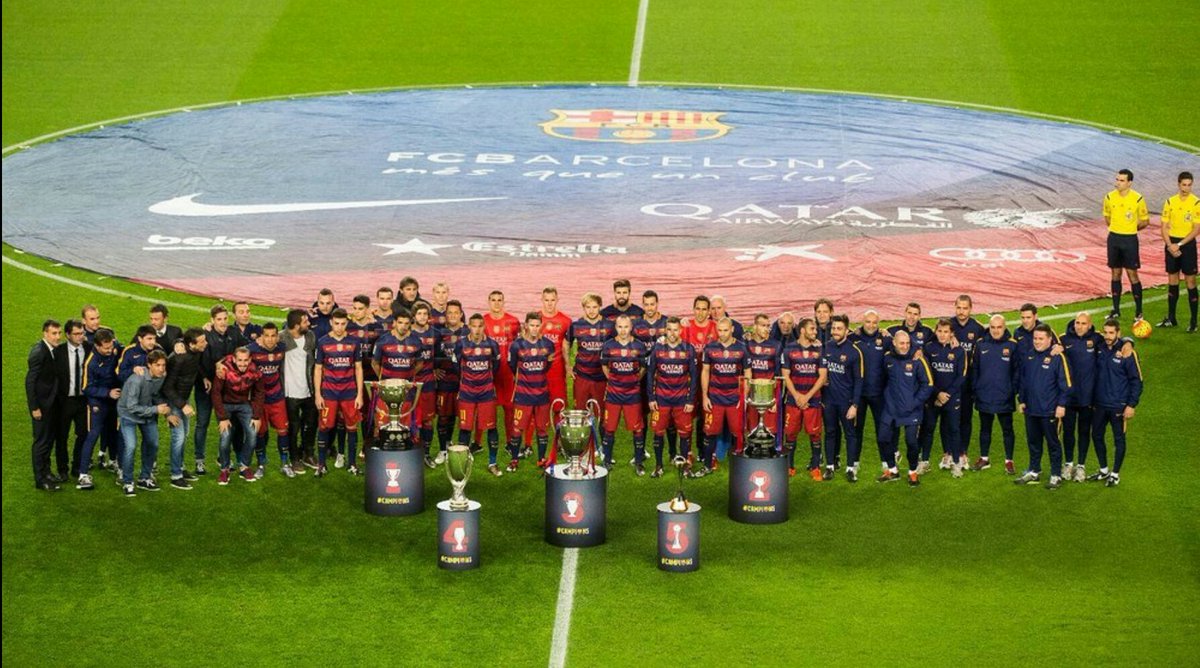 Ak592's tweet photo. Perfect way 2 sum up the year. #pride #culeforlife #HappyNewYear #forcaBARCA  @FCBarcelona @BlaugranesBarca https://t.co/OmJzww048P