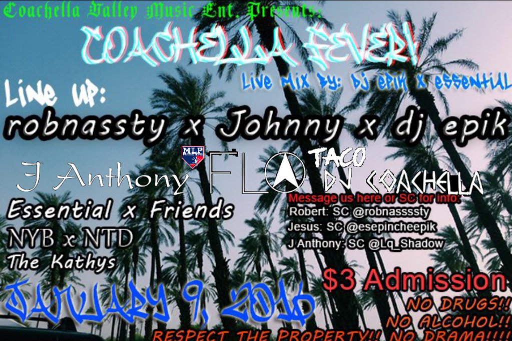 MLeagueProd's tweet photo. Catch us at this event on Jan. 9th
All money goes towards helping Rob Nasty build a studio
***ignore restrictions*** https://t.co/HASVUGjiKJ