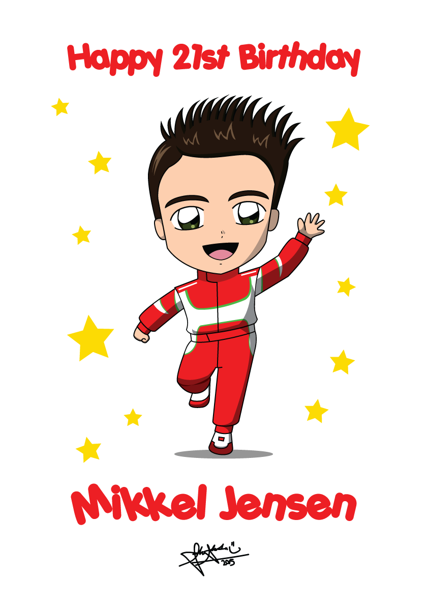 Last artwork of 2015. It\s Mikkel Jensen\s birthday today! Happy birthday!  