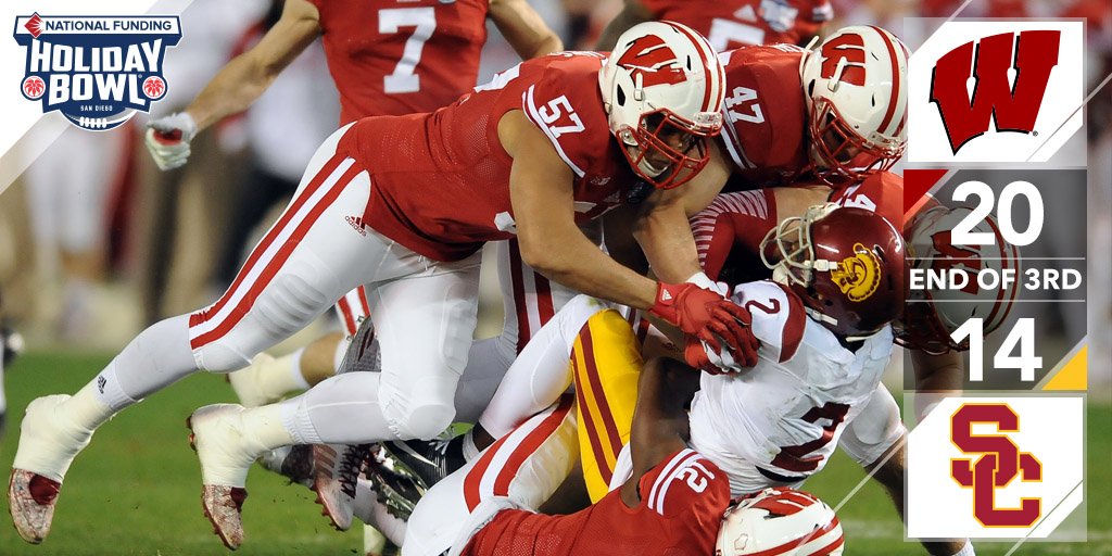 UWBadgers's tweet photo. #Badgers take the lead to the 4th! https://t.co/HEA1KU0ygu