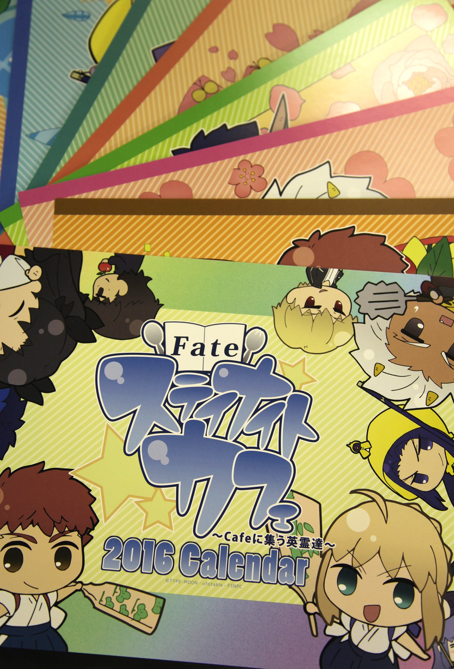 Fateステイナイトカフェ １２カ月全部描き下ろし2016カレンダーセット ufotable on X: 