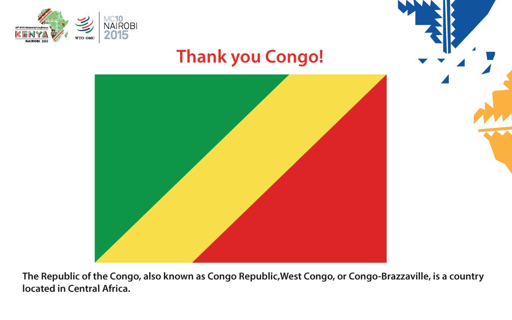 The Republic of the Congo's top exports include Crude Petroleum, thank you for the #NairobiDeclaration