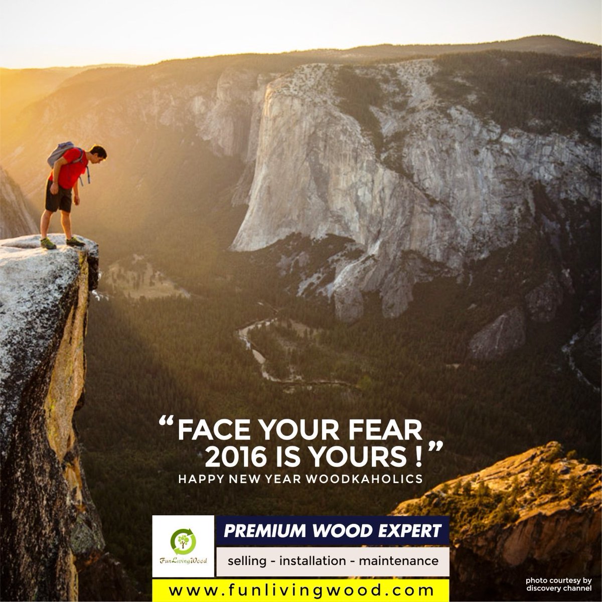 FunLivingWood's tweet photo. FACE YOUR FEAR. 
2016 IS YOURS !.
by Fun Living Wood.
#funlivingwood #wood #floor #interior #happynewyear https://t.co/SXHW24PiTM