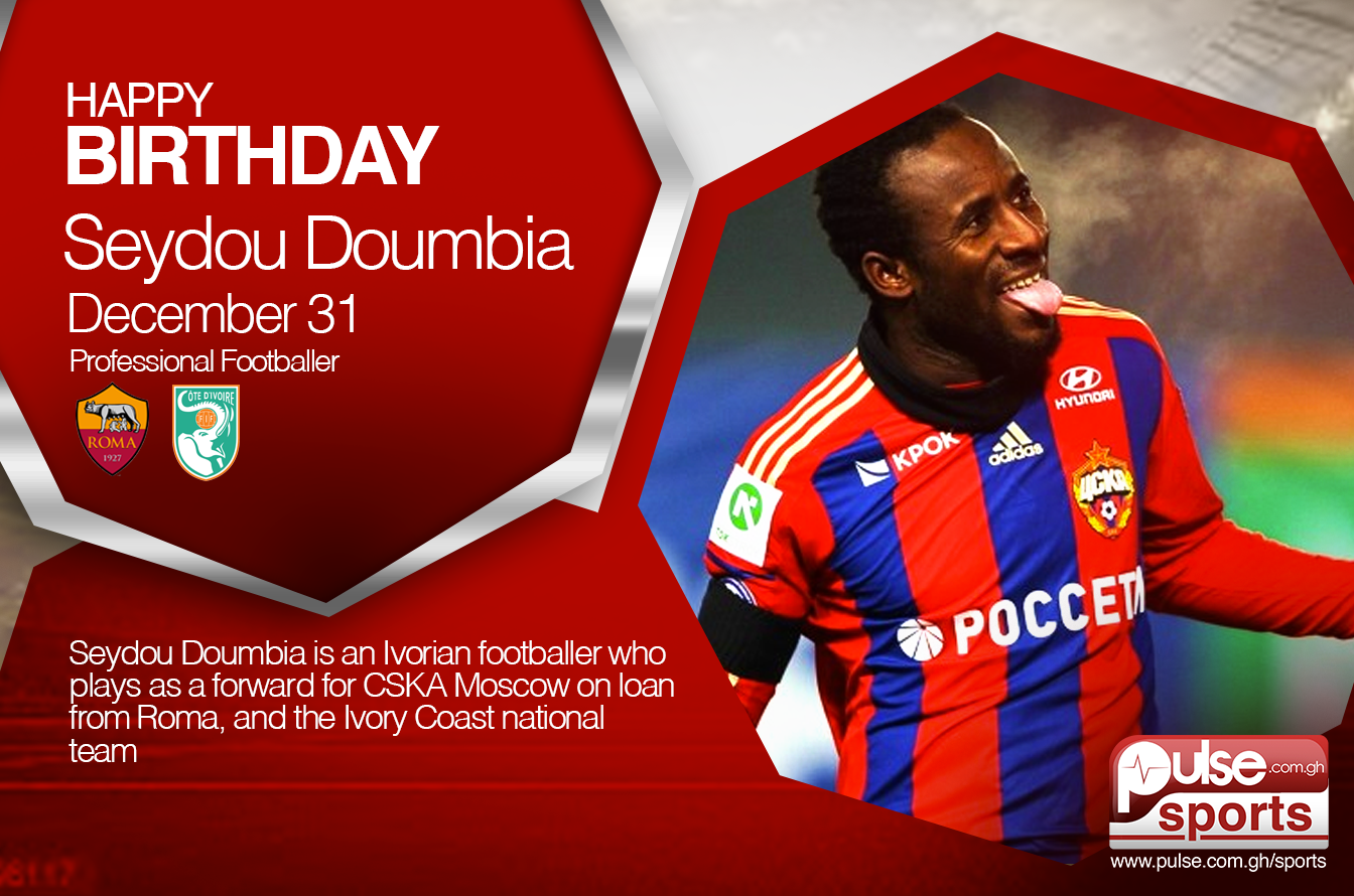 PulseGhanaSports wishes Ivory Coast & Forward Seydou Doumbia, A Happy 28th Birthday! 
