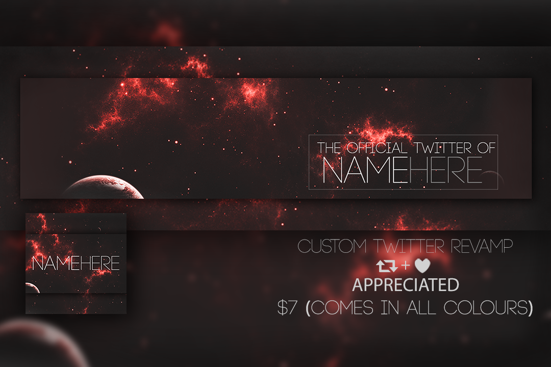 AmbitionGraphix's tweet photo. Logo's + Headers For Sale $10 both, DM me! @CoDRT24_7 @Relay_RTs @Agile_RTs @ShoutGamers @ShoutRTs @GamerRTer https://t.co/RpbAJbWa6y 2