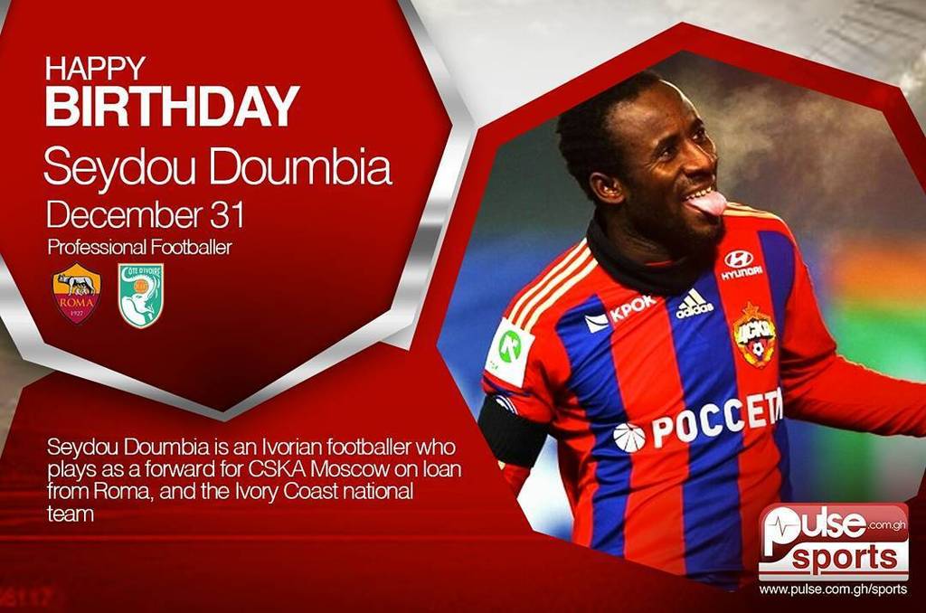 PulseGhanaSports wishes and Ivory Coast Midfielder, Seydou Doumbia, A Happy 28th Birthday! 