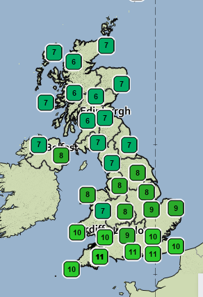 AnglersWeather's tweet photo. Low pressure back on Saturday, it'll be warmer even though there's a bit of east in the wind ~ https://t.co/Hv3eLPYOLh