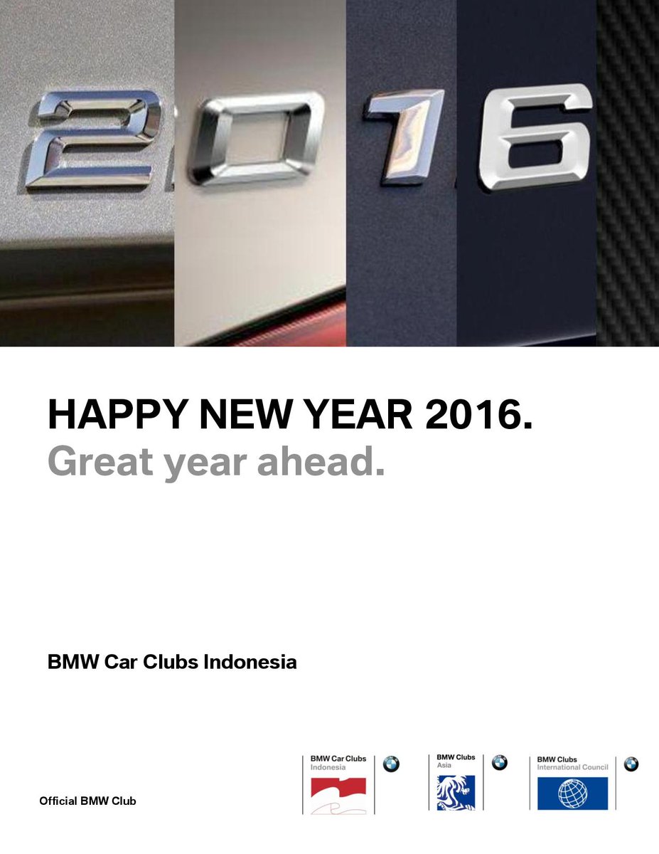 Happy New Year 2016 from BMW Car Clubs Indonesia