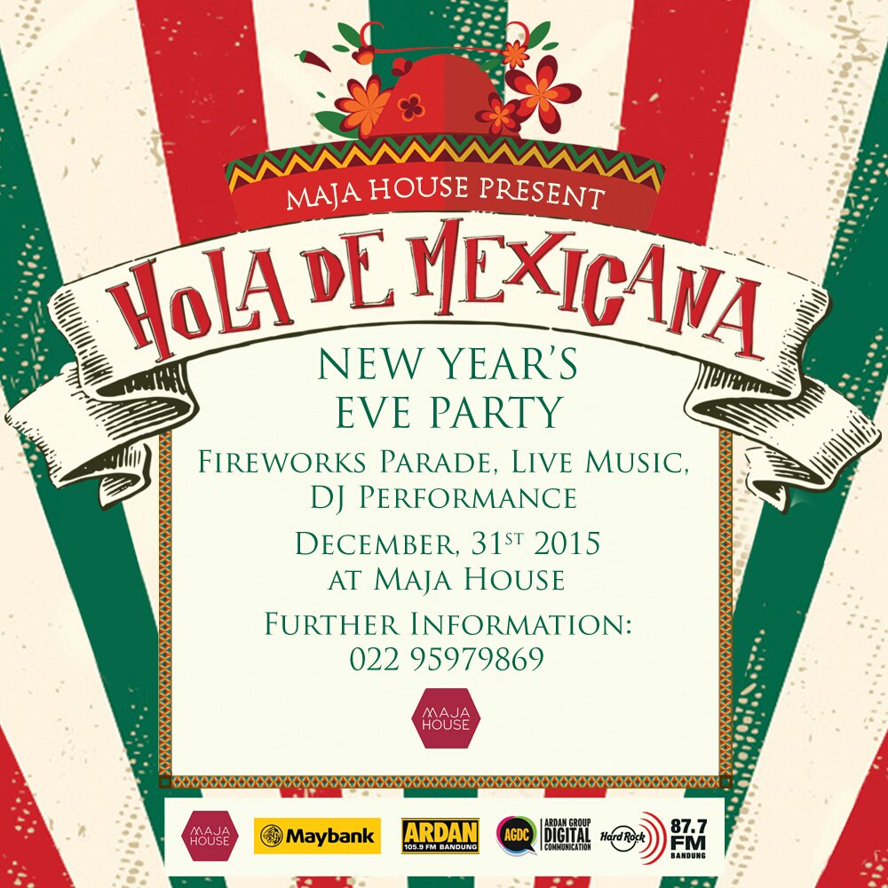 Tonight "Holla de Mexicana" will be open gate at 18.30. Don't miss it! See you.