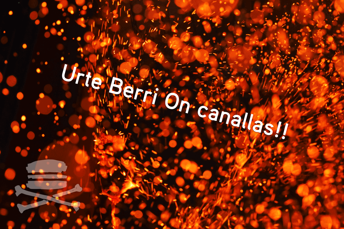 Os deseamos un feliz año nuevo y brindamos por un 2016 lleno de canalladas. Salud y diversión!! Urte Berri On !!